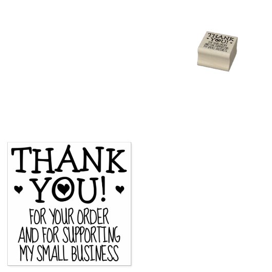 ミニマリストありがとう、スモールビジネス ラバースタンプ (押印)