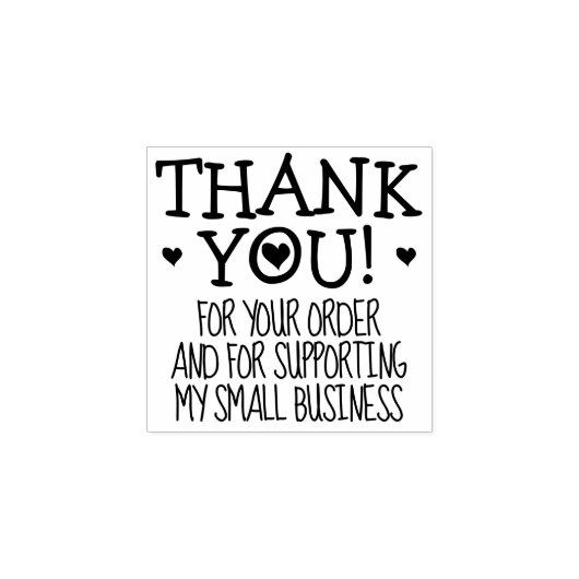 ミニマリストありがとう、スモールビジネス ラバースタンプ (インプリント)
