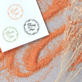 ミニマリストありがとう、フラワー ラバースタンプ