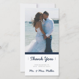 ミニマリストありがとう |結婚式 サンキューカード