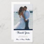 ミニマリストありがとう |結婚式 サンキューカード (正面/裏面)