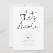 ミニマリストあれはアモアだ!リハーサルディナー 招待状 (正面)