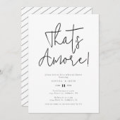 ミニマリストあれはアモアだ！リハーサルディナー 招待状 (正面/裏面)