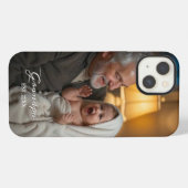 ミニマリストおじいちゃん EST カスタムフォト iPhoneケース (裏面横)