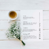 ミニマリストおよびモダン詳細エンクロージャカード 招待状