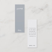ミニマリストおよびモダン スキニー名刺 (正面/裏面)