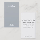 ミニマリストおよびモダン 名刺 (正面/裏面)