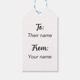 ミニマリストから ギフトタグ