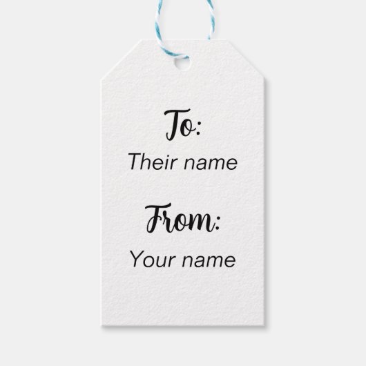 ミニマリストから ギフトタグ (正面)