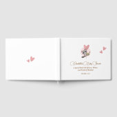 ミニマリストかわいいアライグマ赤ちゃんシャワー ゲストブック (全面)