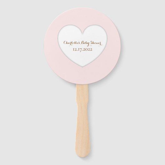 ミニマリストかわいいアライグマ赤ちゃんシャワー ハンドファン (裏面)