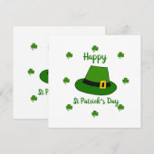 ミニマリストかわいいハッピーセントパトリックの日 (正面/裏面)