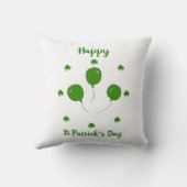 ミニマリストかわいいハッピーセントパトリックの日 クッション (裏面)