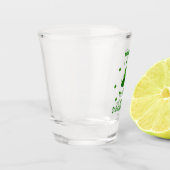ミニマリストかわいいハッピーセントパトリックの日 ショットグラス (左)
