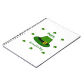 ミニマリストかわいいハッピーセントパトリックの日 ノートブック (左側)