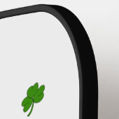 ミニマリストかわいいハッピーセントパトリックの日 ピックルボールラケット (左詳細)