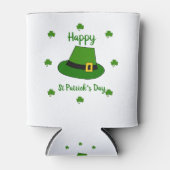 ミニマリストかわいいハッピーセントパトリックの日 缶クーラー (正面)