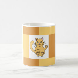 ミニマリストかわいい私はジンジャーキャットコーヒーマグ大好き コーヒーマグカップ
