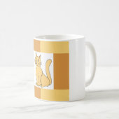 ミニマリストかわいい私はジンジャーキャットコーヒーマグ大好き コーヒーマグカップ (正面右)
