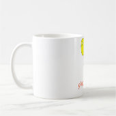 ミニマリストかわいい私はジンジャーキャットコーヒーマグ大好き コーヒーマグカップ (左)