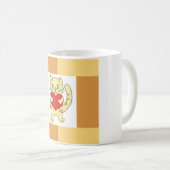 ミニマリストかわいい私はジンジャーキャットコーヒーマグ大好き コーヒーマグカップ (正面右)