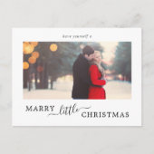 ミニマリストがリトルクリスマスを結婚 シーズンポストカード (正面)