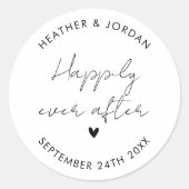 ミニマリストが結婚式の引き出物後ずっと楽しく ラウンドシール (正面)