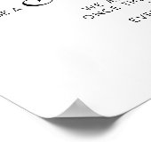 ミニマリストが選ぶ 席はサイドではない ウェディングポスター ポスター (角)