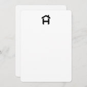 ミニマリストが開催する住宅構想ノテカード 招待状 (正面/裏面)