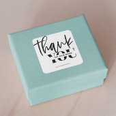 ミニマリストご注文シールのラベルをありがとう スクエアシール