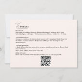 ミニマリストさび焦げオレンジのテラコッタ結婚ズ 招待状 (正面)