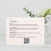 ミニマリストさび焦げオレンジのテラコッタ結婚ズ 招待状 (スタンド正面)