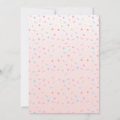 ミニマリストでかわいい16歳の誕生日パーティー招待状 招待状 (裏面)