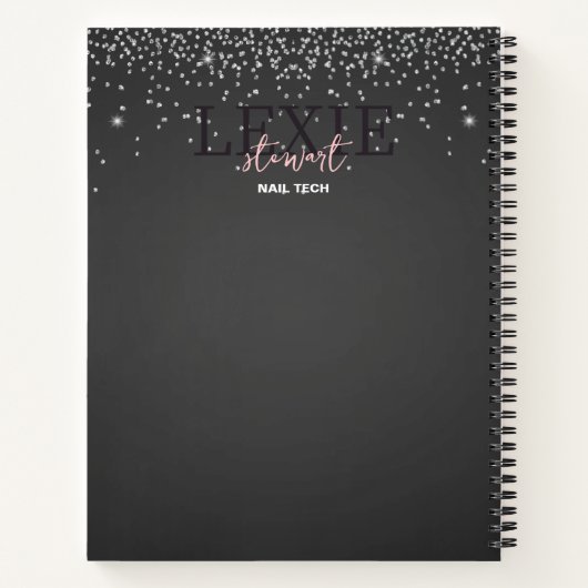 ミニマリストでエレガントなネイル テクノロジー ノートブック (裏面)
