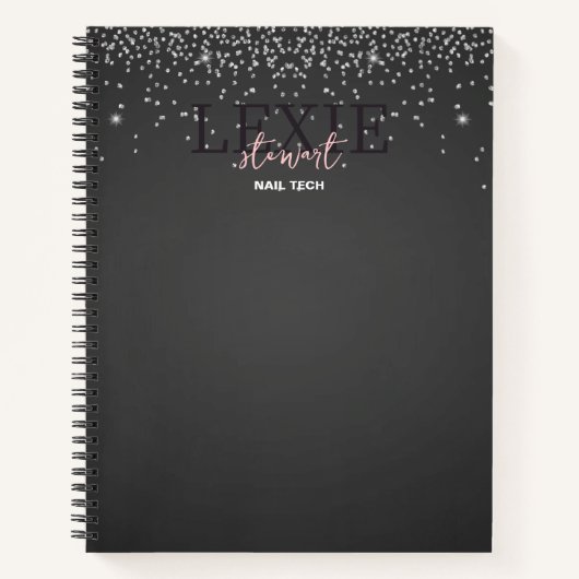 ミニマリストでエレガントなネイル テクノロジー ノートブック (正面)