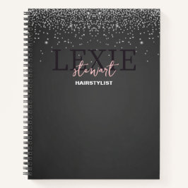 ミニマリストでエレガントなヘアスタイリスト ノートブック