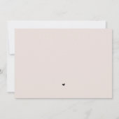 ミニマリストでエレガントな結婚式感謝状フォトカード 招待状 (裏面)