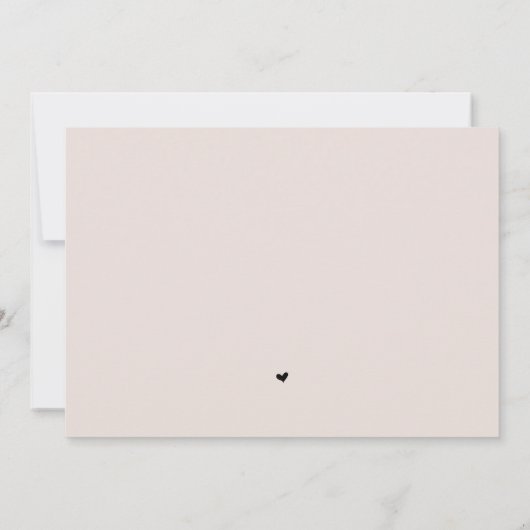 ミニマリストでエレガントな結婚式感謝状フォトカード 招待状 (裏面)