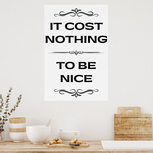 ミニマリストとしては何の役にも立たモダンない ポスター (キッチン)