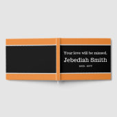 ミニマリストとシンプル哀悼のゲストブック ゲストブック (全面)