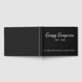 ミニマリストとシンプル悔やみや弔慰ゲストブック ゲストブック (全面)