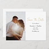 ミニマリストとチョッチの写真 セーブザデート (正面/裏面)