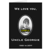 ミニマリストとプレーンのメモリーカード+カスタムフォト (正面)