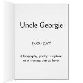 ミニマリストとプレーンのメモリーカード+カスタムフォト (内側 (右))