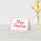 ミニマリストとモダンクリスマスカード カード (黄色い花)