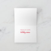 ミニマリストとモダンクリスマスカード カード (内部)