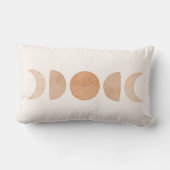 ミニマリストとモダンムーンフェイズデザイン ランバークッション (裏面)