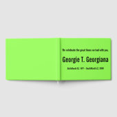 ミニマリストと保守的な葬儀ゲストブック ゲストブック (全面)