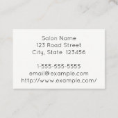 ミニマリストと無地のペディキュリストの名刺 名刺 (裏面)