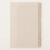 ミニマリストと美的デザイン名前をカスタムする プランナー手帳 (裏面)